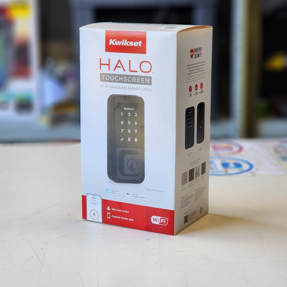 HALO Matte Black Touchscreen WiFi Keypad Electronic HALO Matte Black Touchscreen WiFi Keypad Electronic